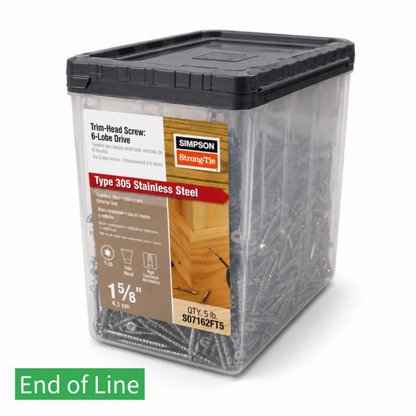 304 Grade Decking Screws 41 x 3.8mm