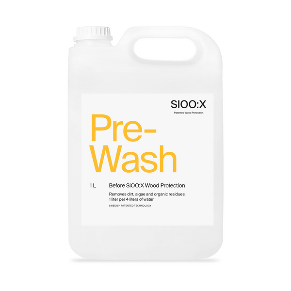 SiOO:X Prewash